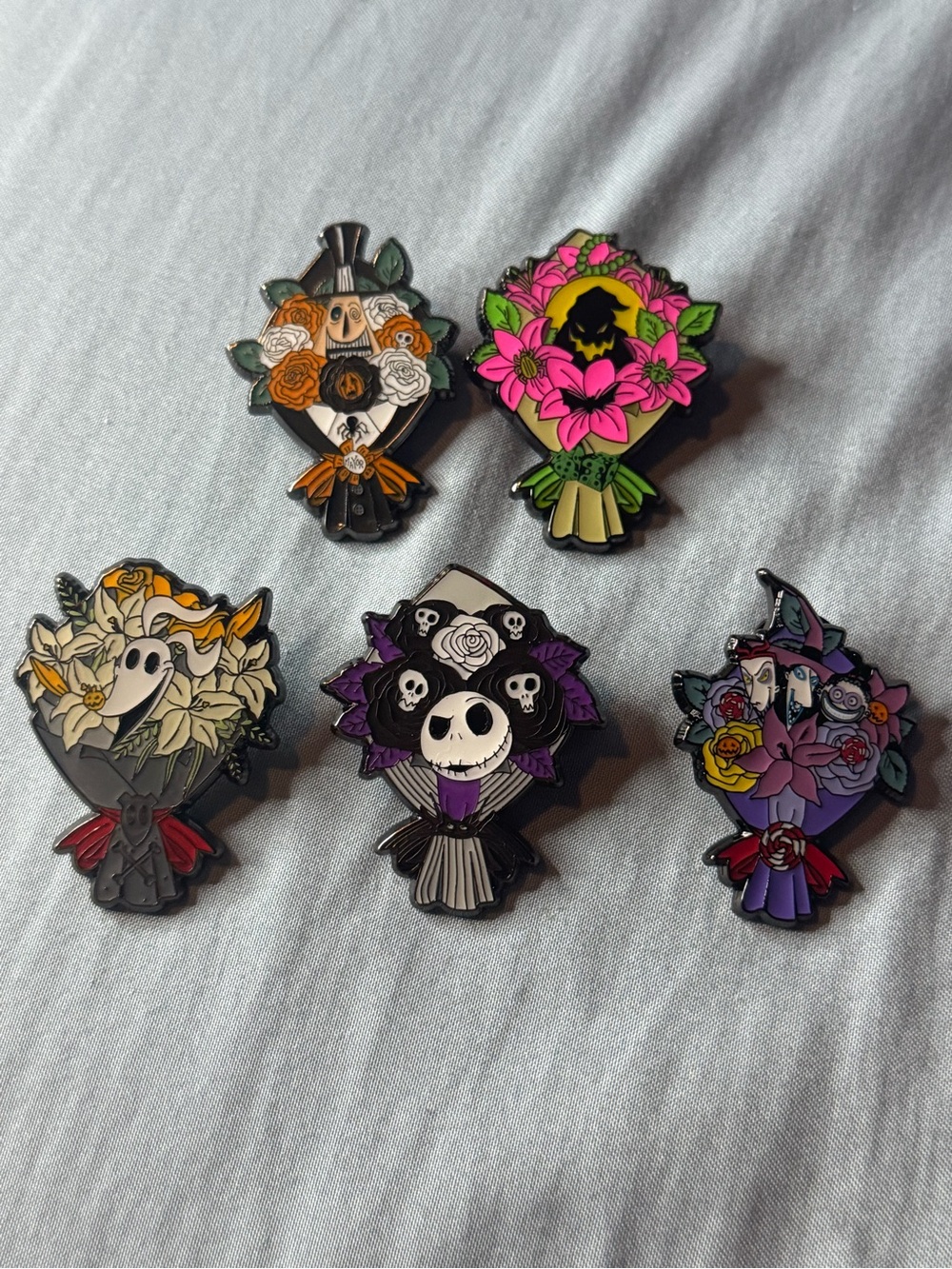 Nightmare Before Enamel Pin Bouquet Set - 5pc